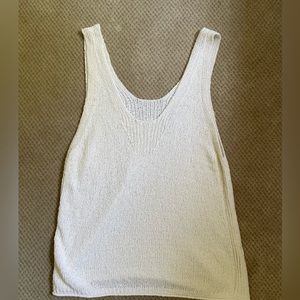 Madewell knit tank top in cream size medium.